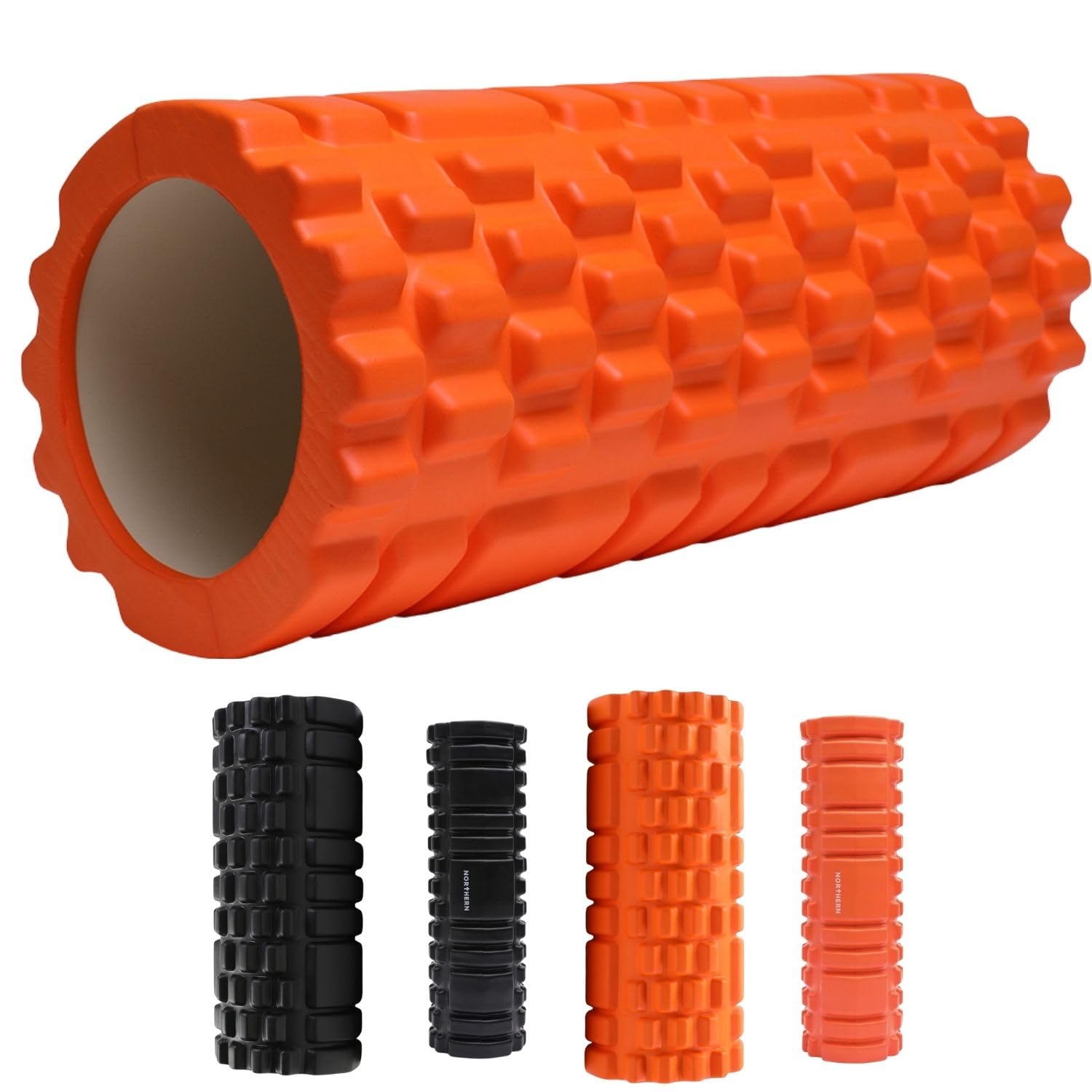 NORTHERN Foam Roller for Deep Tissue Muscle Massage, Sports Recovery & Pain Relief, Ultra Lightweight Fitness Tool for Gym, Yoga, Pilates, Physio, Stretching & Myofascial Release Workouts