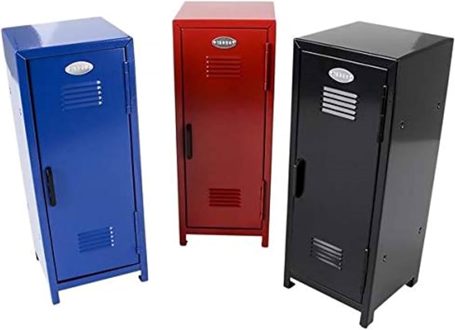1 x * ASSORTED COLOR* Mini Metal Locker Assortment Color : Amazon