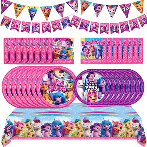 Treasures Gifted Officially Licensed My Little Pony Birthday Party Supplies Serves 24 Guests Complete Set My Little Pony