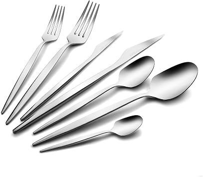 Karaca 316 Elegance Thor Platin 12 Kişilik 84 Parça Çatal Kaşık Bıçak Takımı