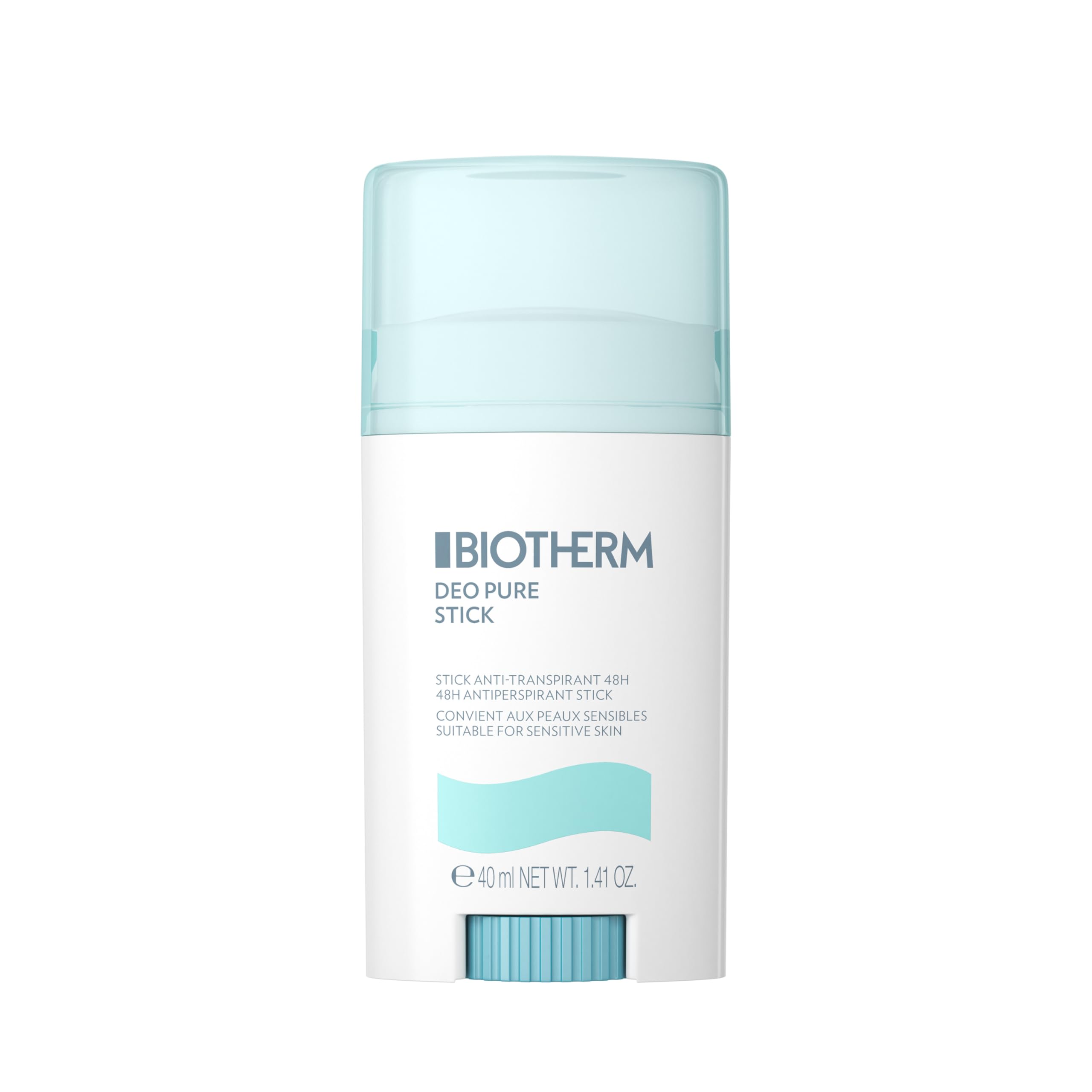 Biotherm Deo Pure Stick, antitranspiranter Deo Stick für Damen, erfrischendes Antitranspirant mit 48 Stunden-Wirkung gegen Schweiß und Achselnässe, mit belebendem Duft, 40 ml