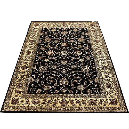Stilvoll Günstig by ELMM Orientalischer Teppich Wohnzimmer Schlafzimmer Esszimmer Schwarz 300 x 400 Orientalisches Design Kurzflor Stilvoll Günstig by ELMM Orientalischer Teppich Wohnzimmer Schlafzimmer Esszimmer Schwarz 300 x 400 Orientalisches Design Kurzflor