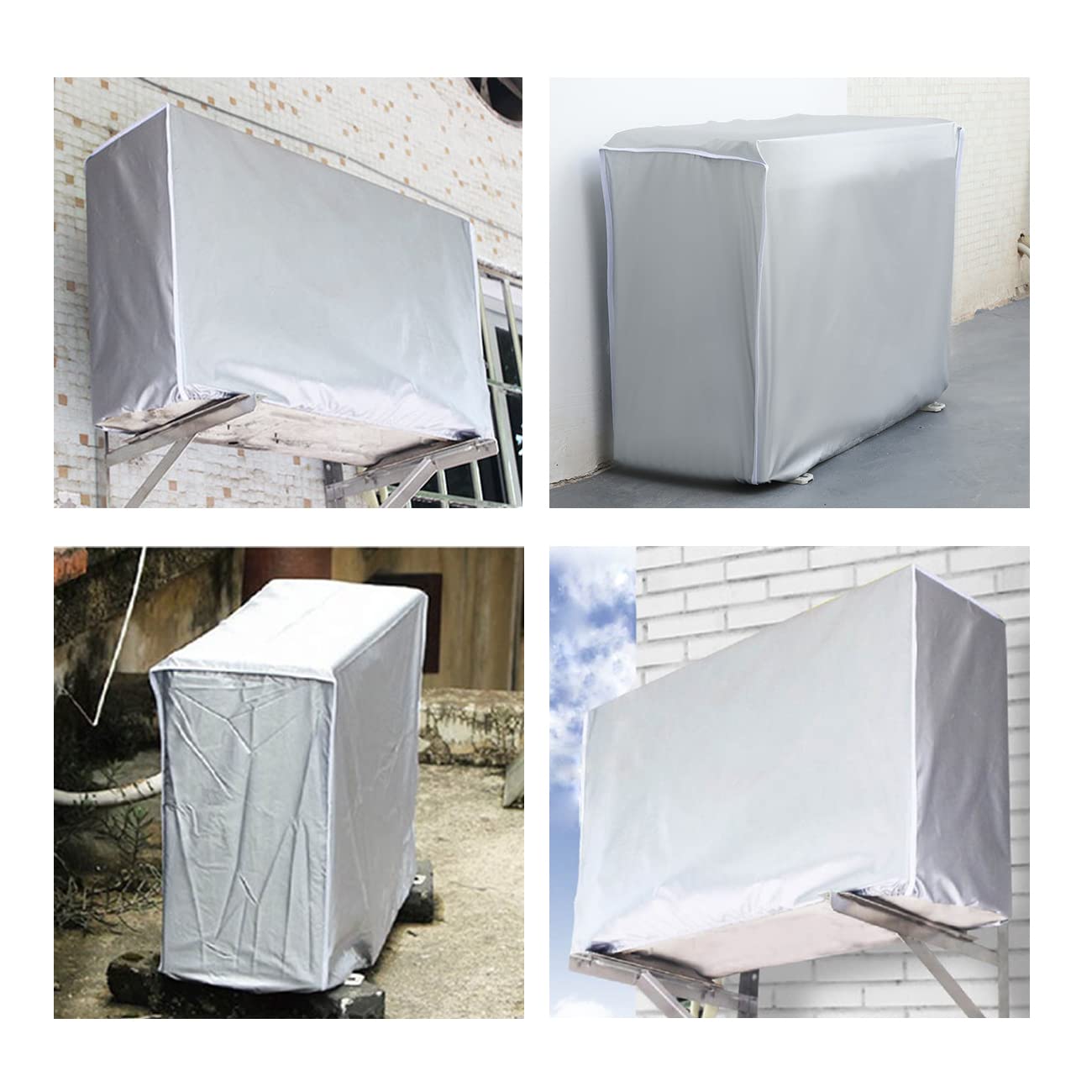 Afdekking voor airconditioning, afdekking voor airconditioning, waterdicht, stofafdekking (86 x 32 x 56 cm