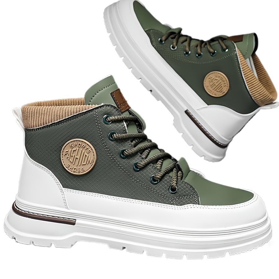 Men Athletic Walking Running Shoes Fashion Sneakers Men's Casual Cool Hiking Boots, Non-Slip Wear-Resistant Boots for Outdoor Activities, All Seasons