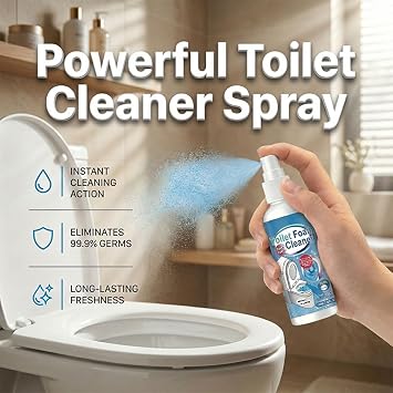 Powerful Toilet Cleaning Spray for Removing Stains and Odors, Toilet Bowl Cleaners Bathroom Stain Removal (1PCS)