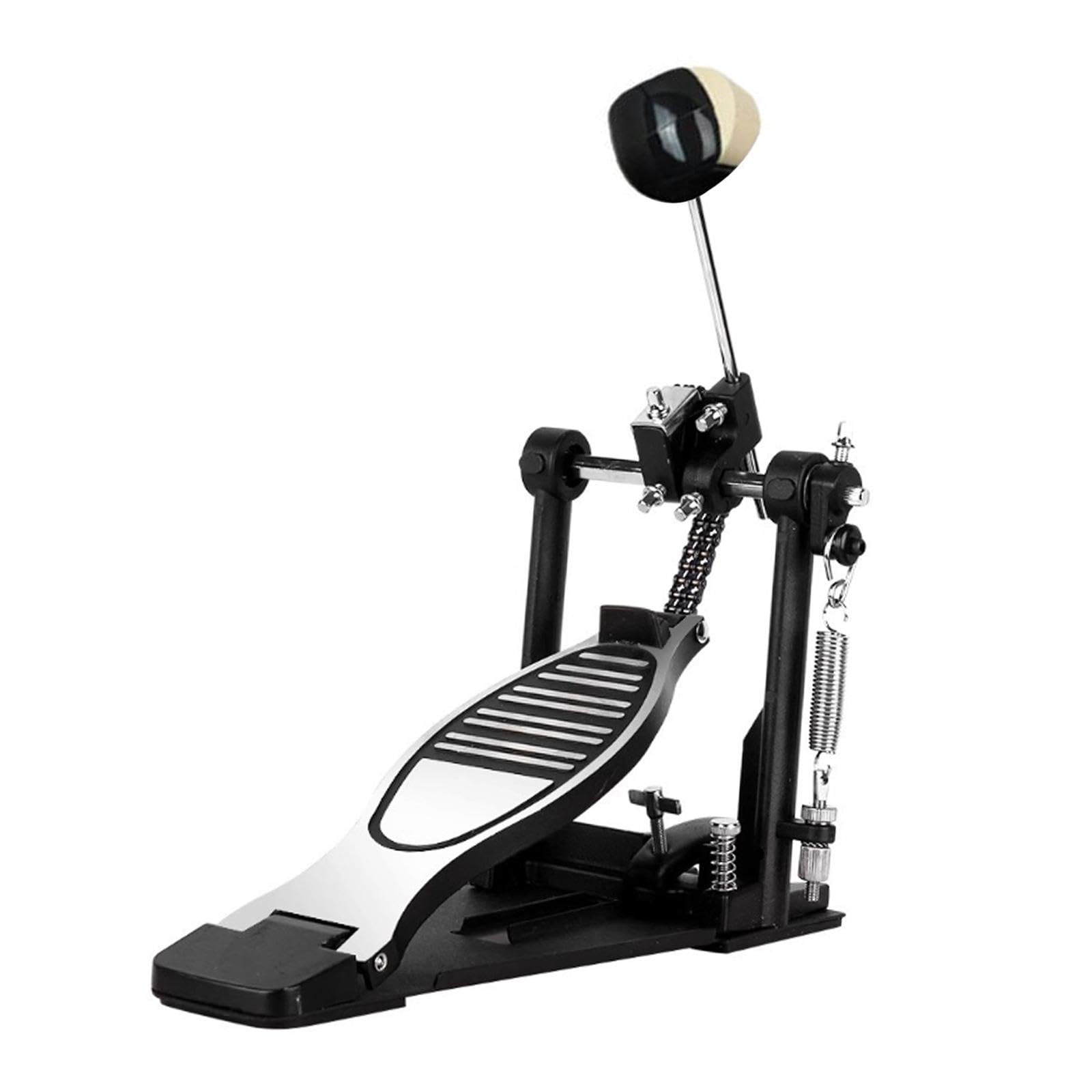 Colcolo Pedal de bombo individual, pie de práctica, práctica de batería portátil con, hardware de percusión para bateristas de estudio principiantes