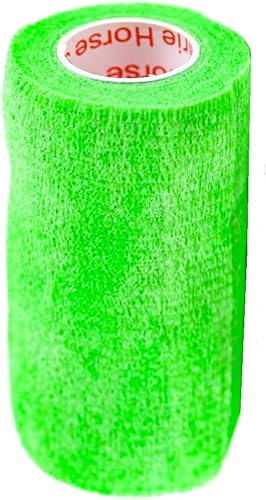 Miniatura 223 de Cinta adhesiva para veterinarios (negro) (paquete de 2) (4 pulgadas x 15 pies), autoadhesiva, adherente, cohesiva, flexible, autoadhesiva, rollo