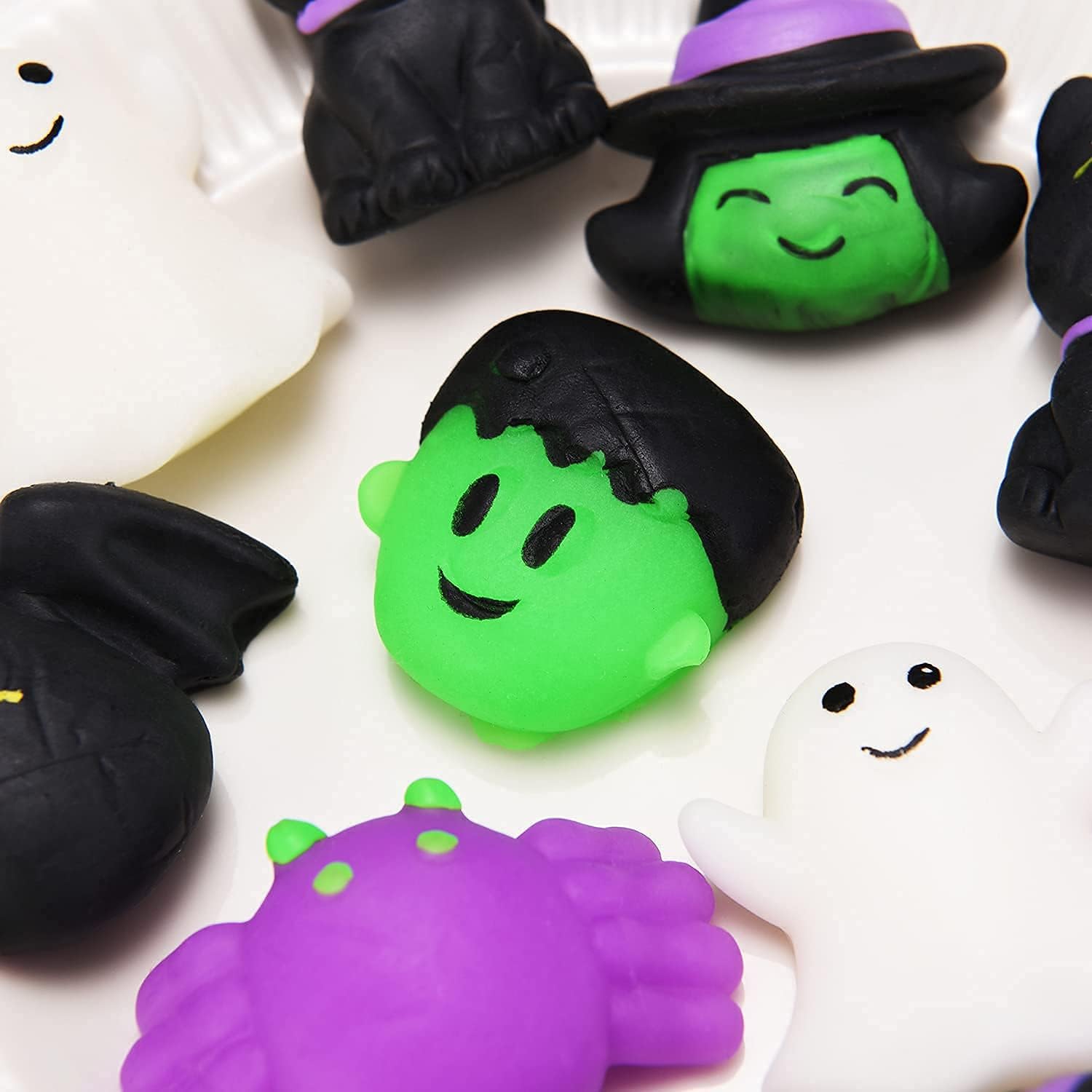 Mini Kawaii Squishy Toys for Kids Cute 24PCS Pumpkin Ghost Bat Skeleton Etc Kawaii Squishy Toys Come Random Halloween Party Favor Toys Stress Relief Toys for Boys and Girls : Toys & Games