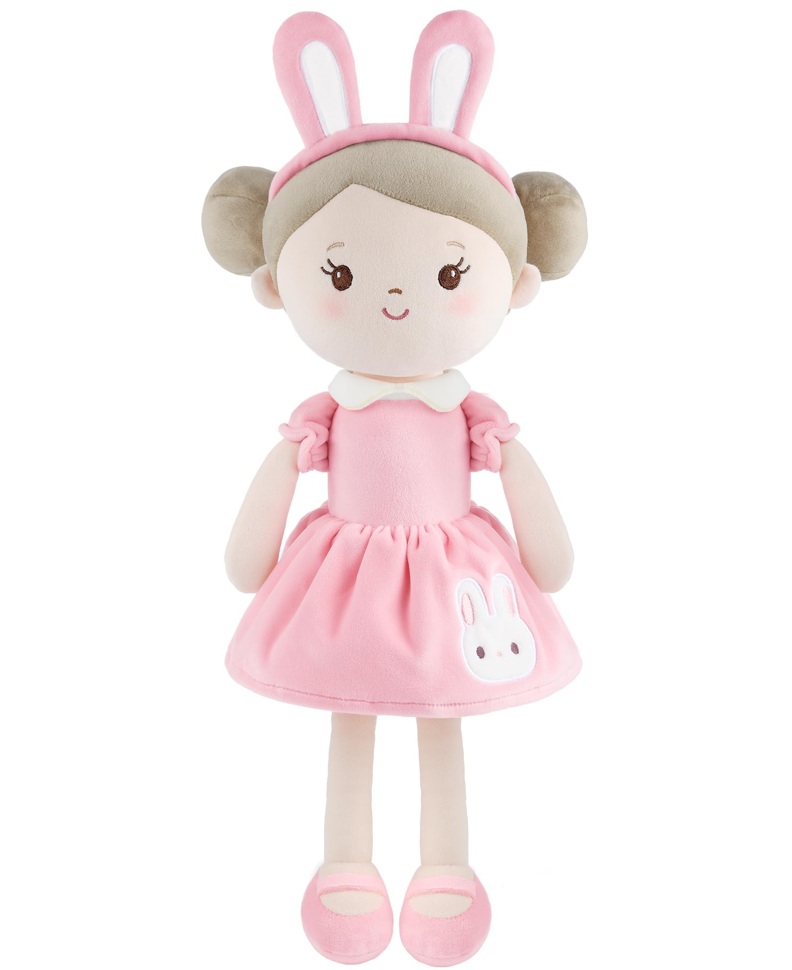 GAGAKU Soft Baby Doll Toys (16'') for Girls, My First Baby Rag Dolls for Girl Birthday Gift Plush Doll Toys Machine Washable Baby Doll for Toddler