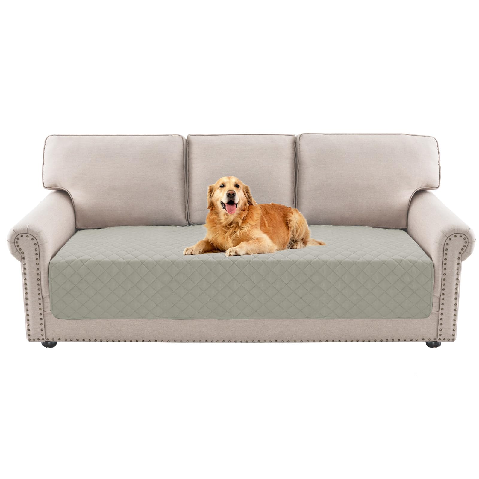 BellaHills Water Repellent Sofa Cover 3 Seater Non-Slip Sofa Seat Covers