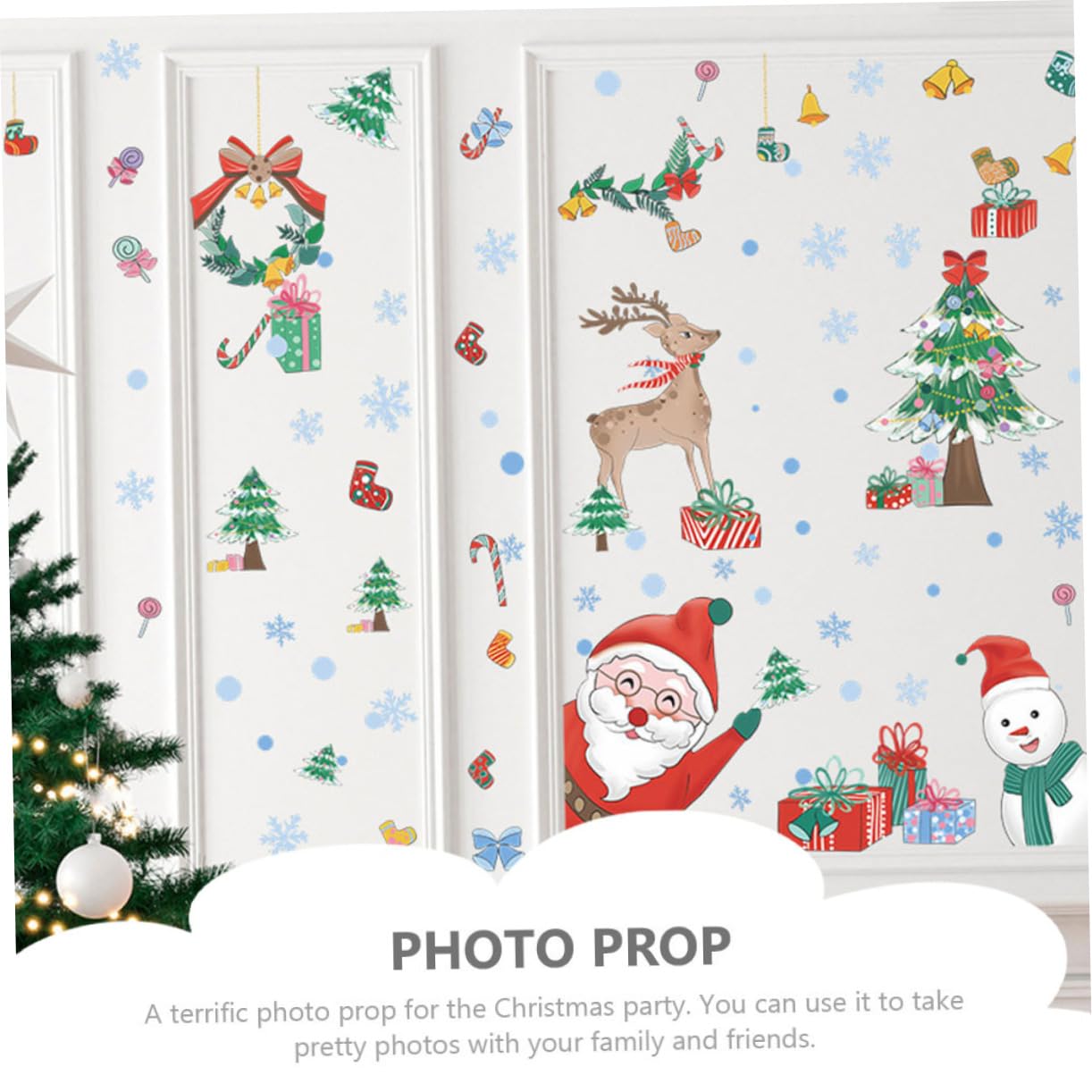 Alipis 30hojas Pegatinas Navideñas Para Ventanas Decoración De Navidad De Papá Noel y Para Ventanas Cristales y Espejos Decoración Navideña Reutilizable