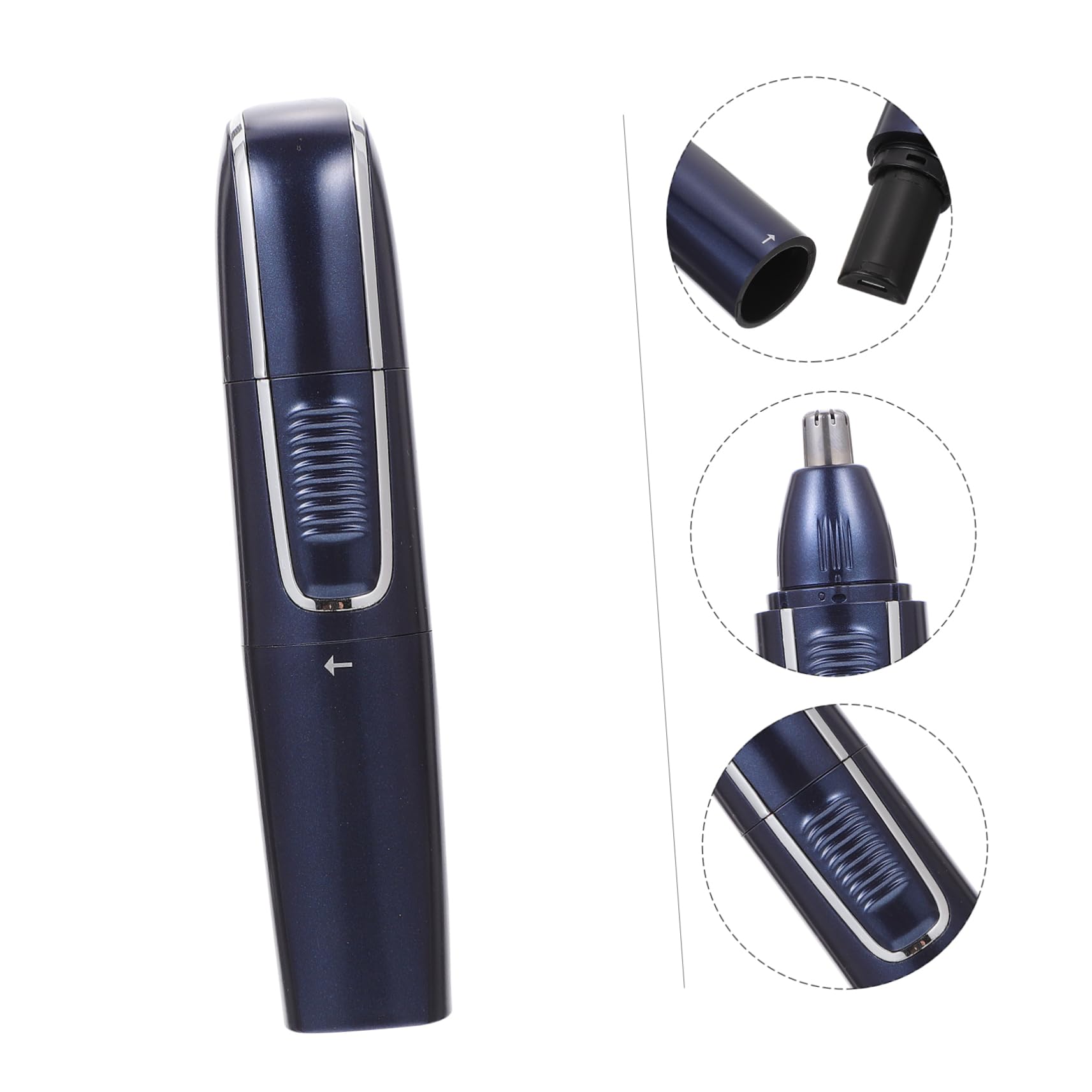 Recortadora de Vello Nasal Eléctrica USB Recargable para Hombres Azul
