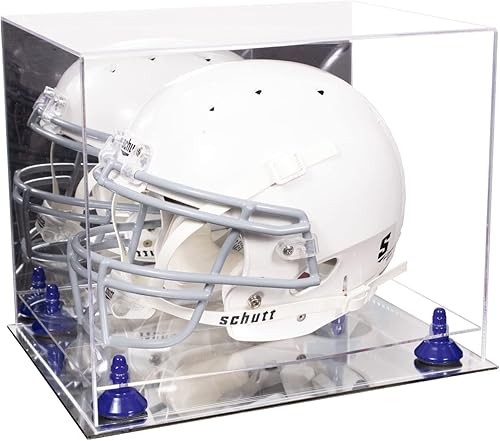Miniatura 110 de vitrina de acrílico tamaño real casco fútbol americano.