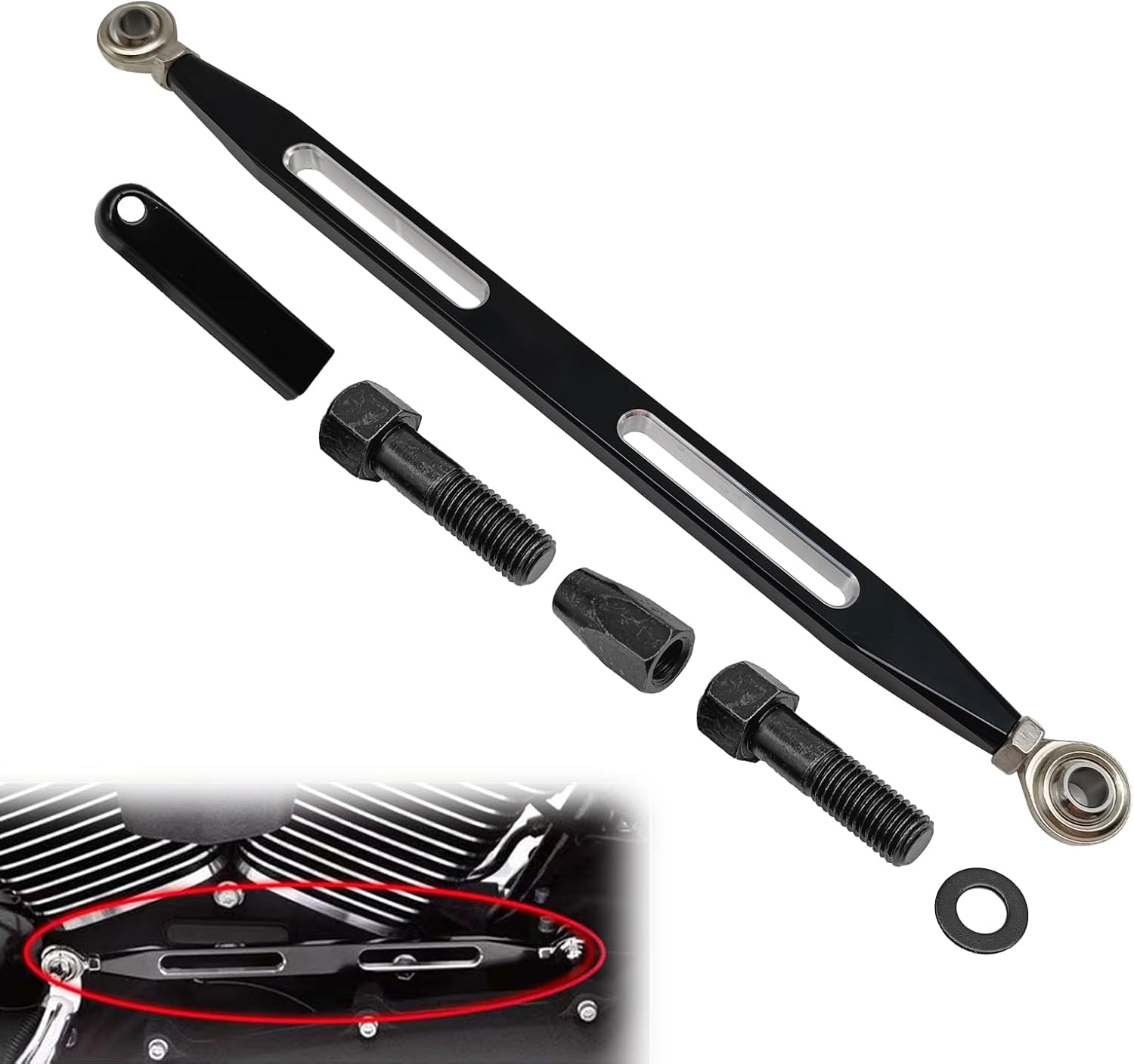 stymart Shift Linkage Gear Shifter Compatible with Harley Softail Dyna Street Glide Touring Road King 1980-2024(Black) stymart Shift Linkage Gear Shifter Compatible with Harley Softail Dyna Street Glide Touring Road King 1980-2024(Black)