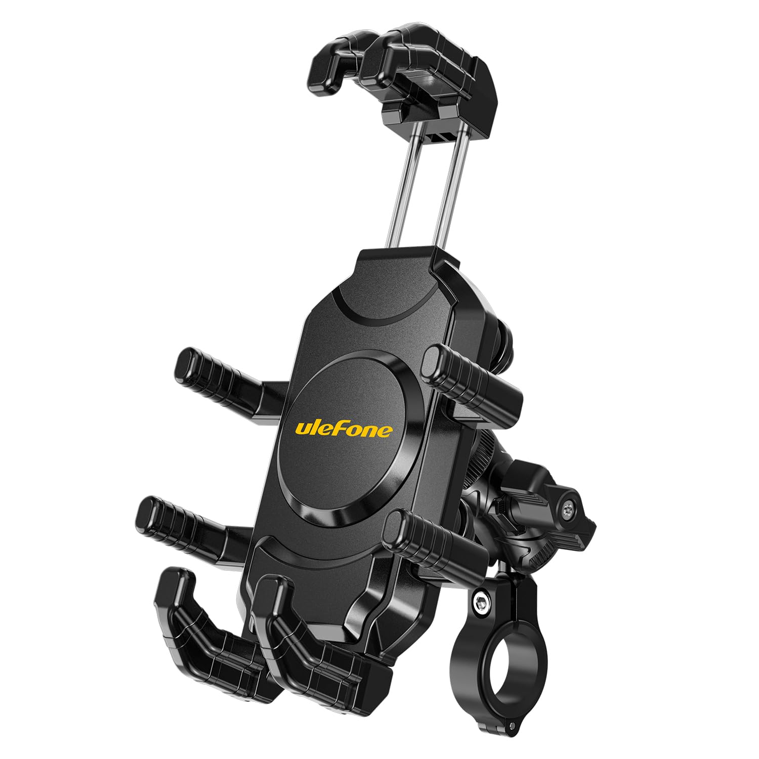 Ulefone Armor Mount Pro, Universal-Lenkertelefonhalterung, kompatibel mit Fahrrad und Motorrad, Schwarz