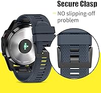 Vista 5 de NotoCity - Correa compatible para reloj Fenix 5X, de 26 mm de ancho, correa de silicona suave para Fenix 8