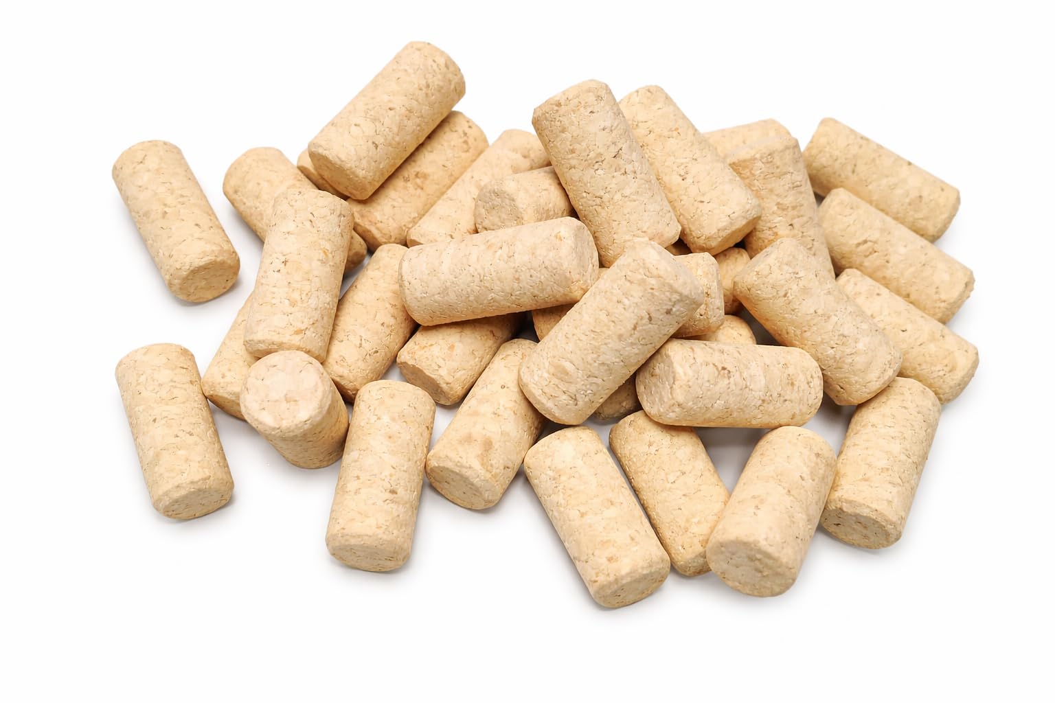 Straight Cork No.9 Agglomerated Natural Straight Corks Stoppers for Bottling 1-3/4" x 15/16" (200)