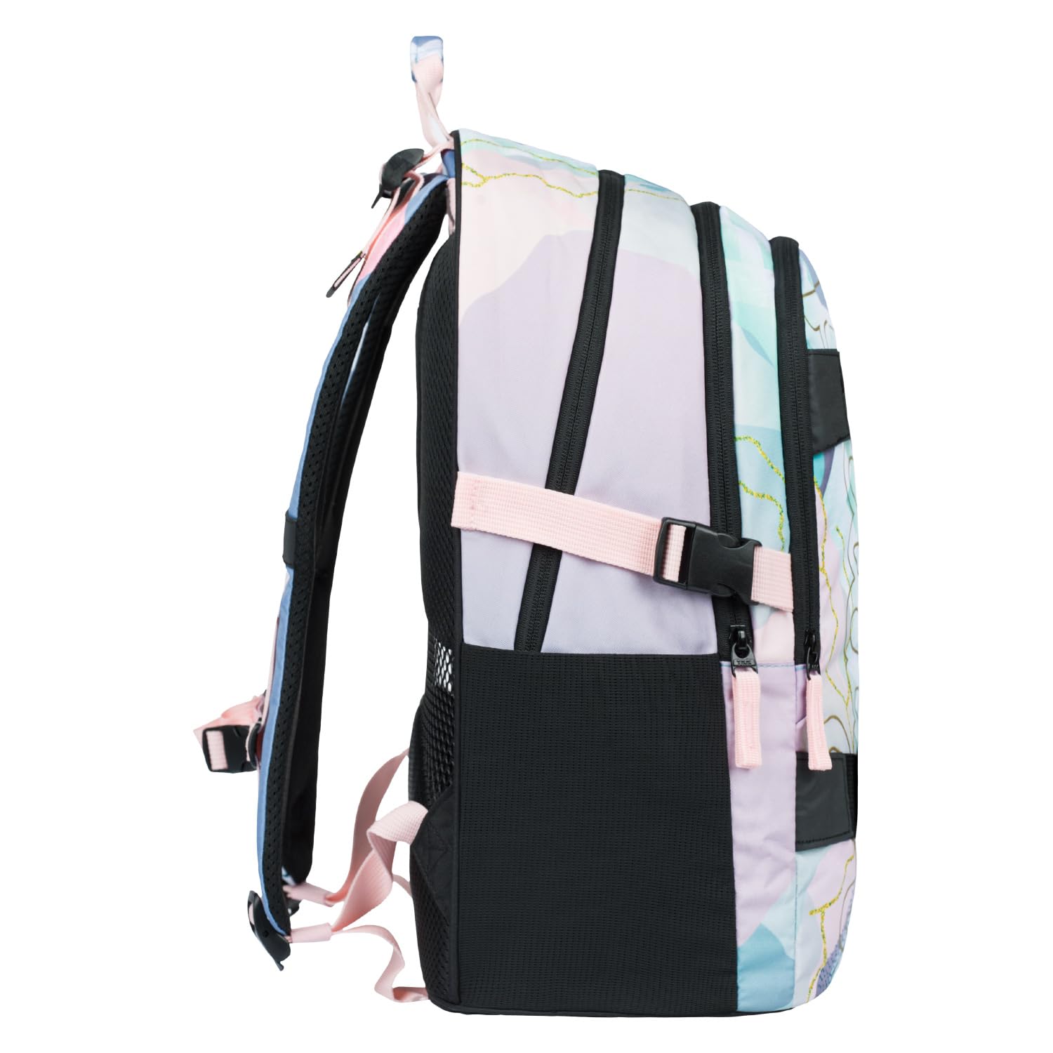 Baagl Juego De Mochila Escolar Para Niña, 3 Piezas, Mochila Escolar A Partir De 3ª Clase, Con Correa Para El Pecho, Ergonómica (Skate Moon), Skate Moon