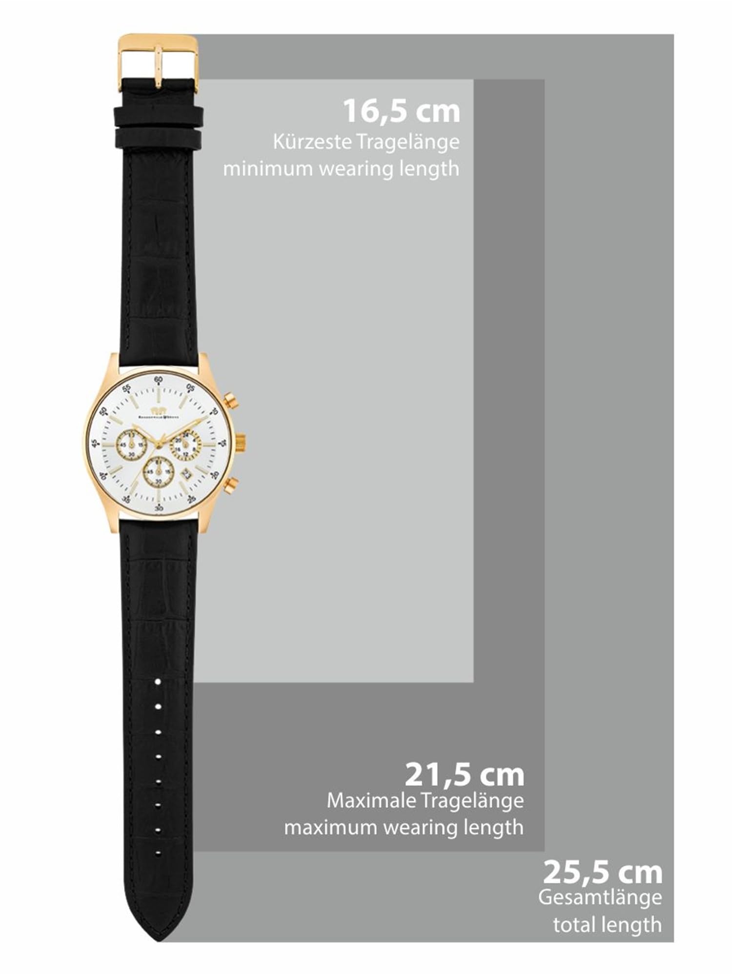 Rhodenwald & Söhne Orologio al quarzo 45 mm