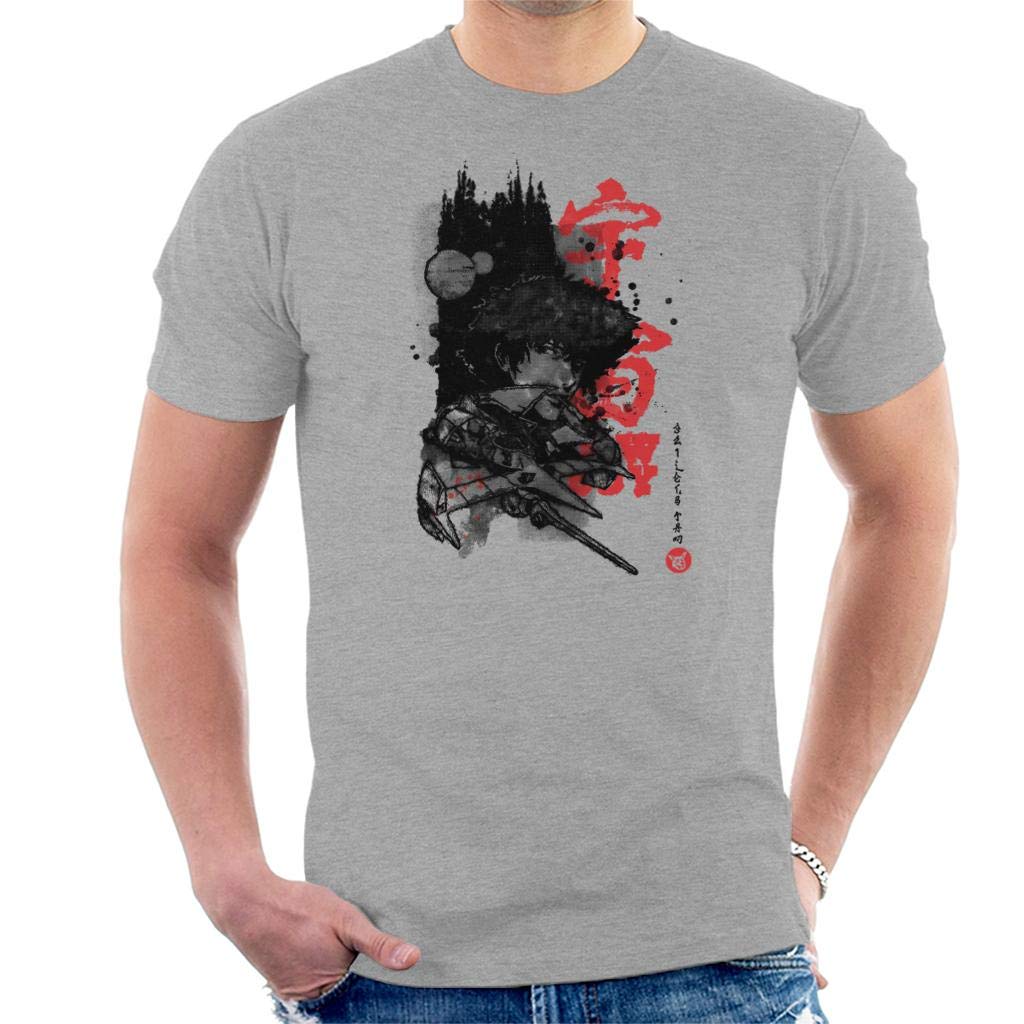 Cloud City 7 Men's Heather Grey The Cowboy Bebop Spike Spiegel Art T-Shirt