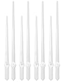 MCDFL Oversized Clock Hands (White, 4 Set, Minimalist) for Clocks Dial Diameter of 650mm/25.59in or More, I Mounting Hole, Long Shaft High Torque Movement Arms Only Wall Quartz Machine 3D Replacement