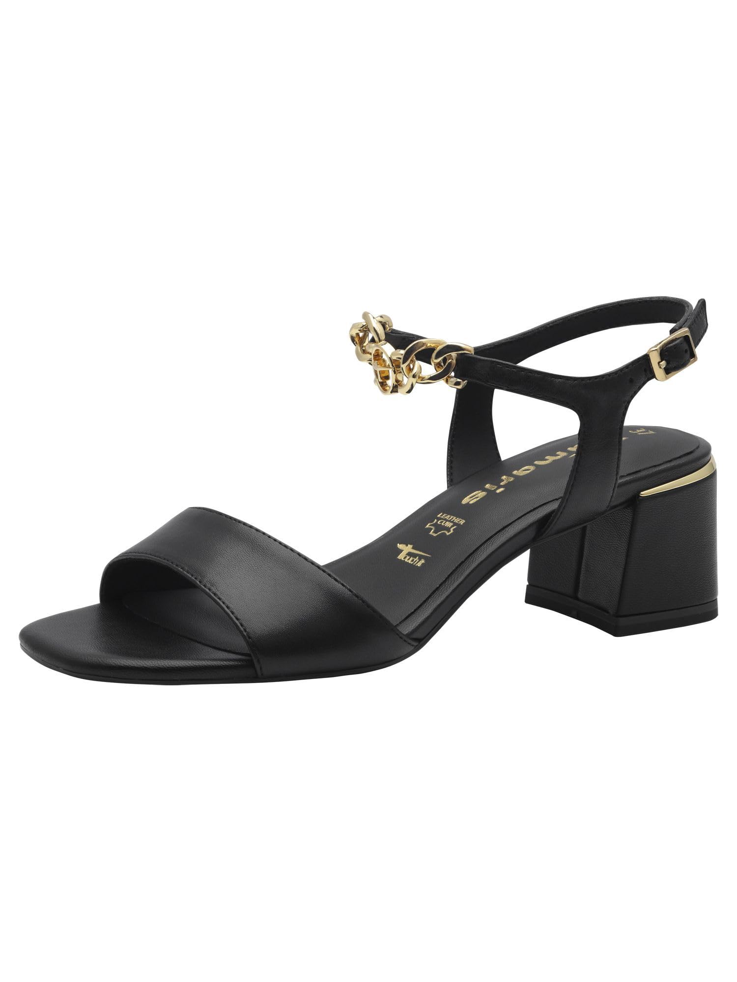Tamaris Women's Block Heel Sandals, black, 6.5 UK