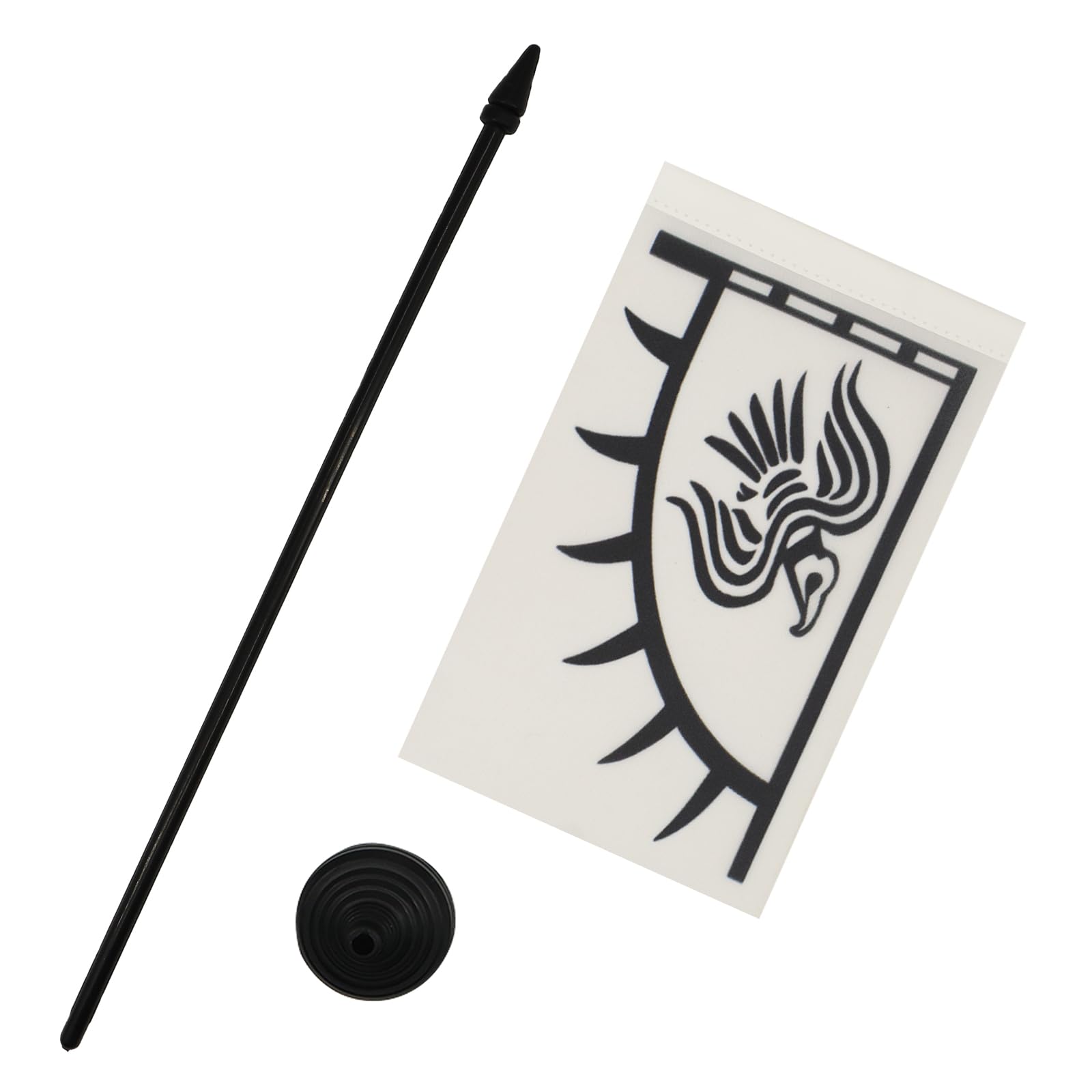 AZ FLAG, Viking Raven Table Flag 4'' x 6'', Scandinavia Office Mini Banner 100% Polyester 15 x 10 cm - Image 3