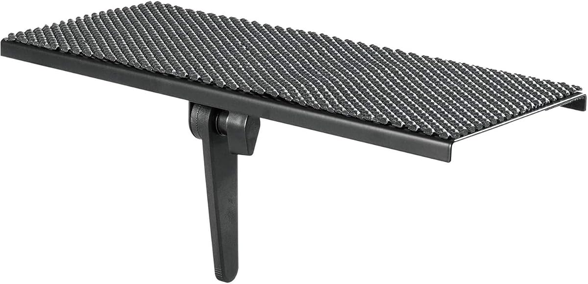 Mount Plus MP-05-01 Soporte de montaje para TV con estante superior Plataforma de 12 pulgadas de ancho | Sostiene altavoz, dispositivo de transmisión | Hecho para Apple TV y control remoto (1 paquete)