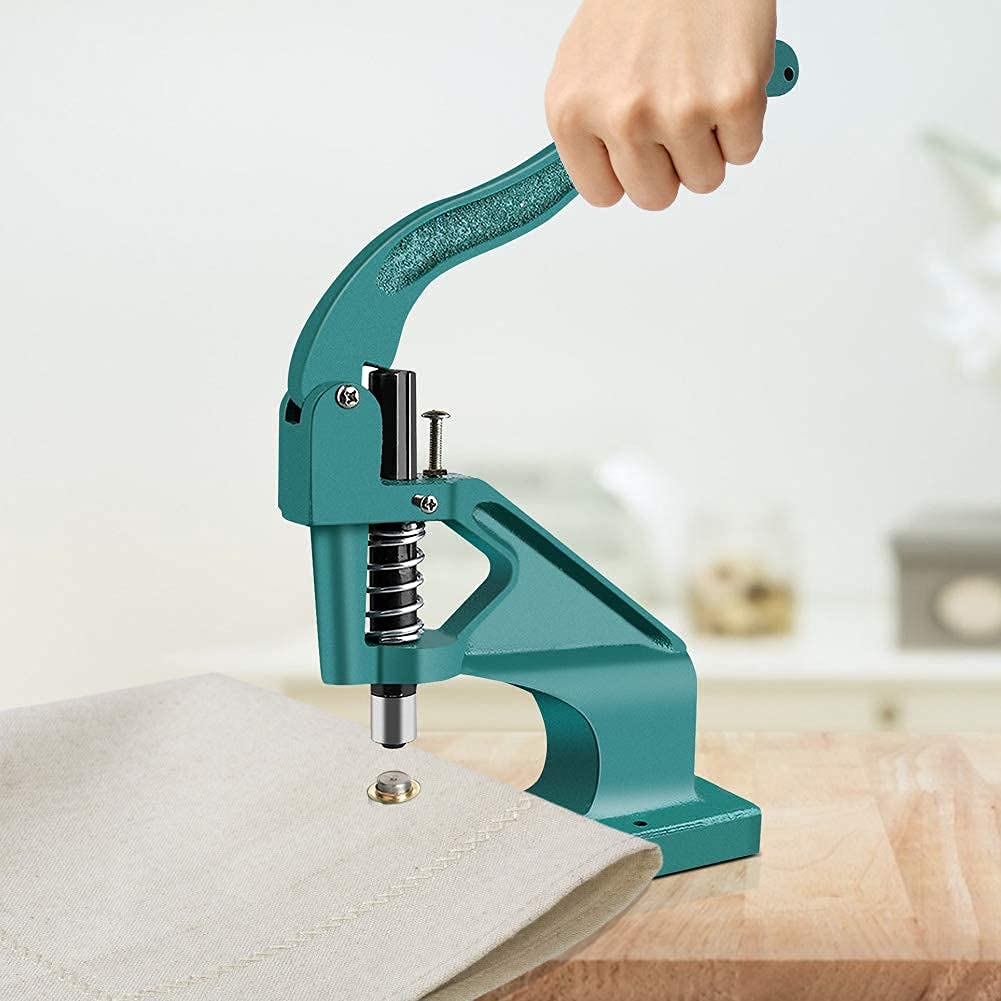 Occhiellatrice per Teloni Macchina Manuale A Pressione Pinza per Occhielli Professionale, Set di Pinze per Occhielli, Occhielli per Teloni con 900 Gommini Occhiello Per Tende Cinture Borse Scarpe