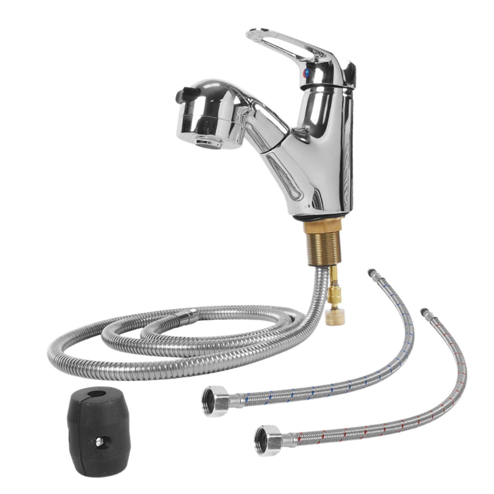 Grifo de Baño para Autocaravana Ergonómico con Flujo de Agua Ajustable Y Accesorio Que Ahorra Espacio.