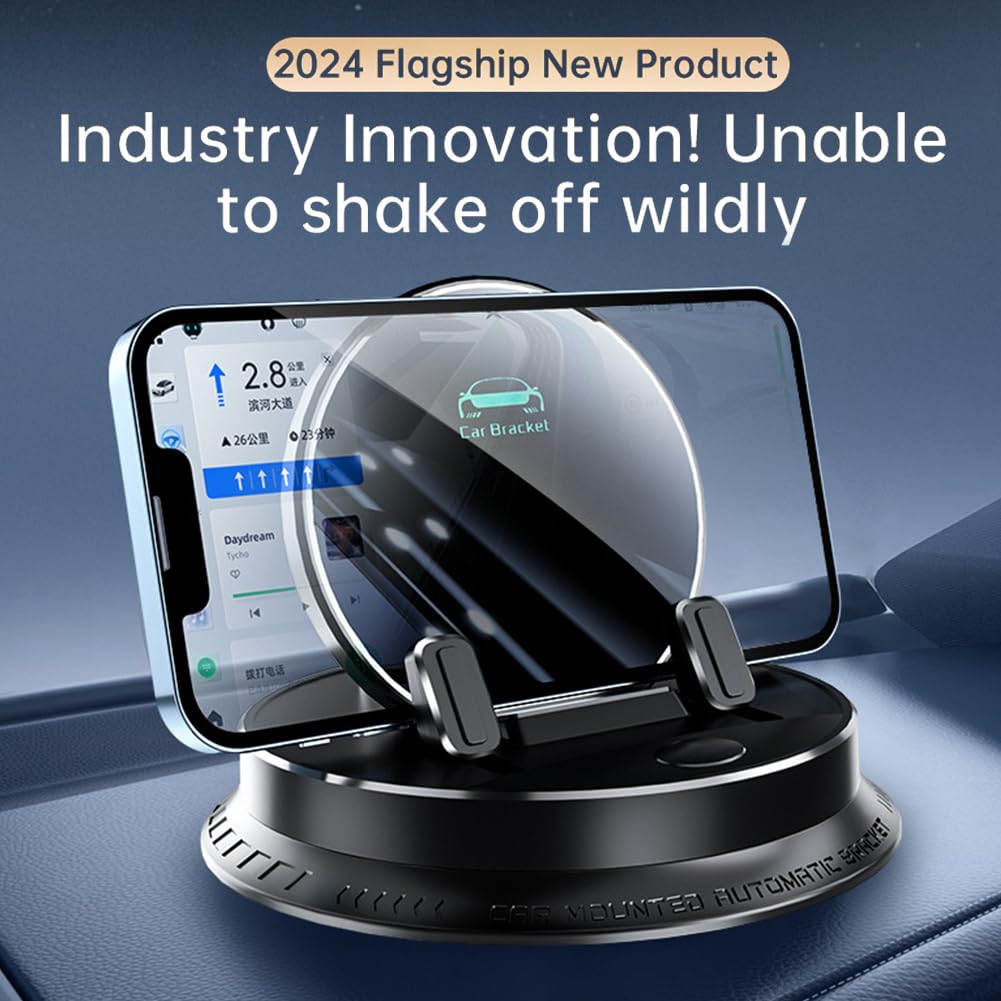 5PCS SAMACH PRZEDSTAWOWANIA PLEFELEK PRZEDBICIEJ 360 Stopie Rotation Pasjnik rozdzielczy Mocowanie telefonu komórkowego, anty-Slip & Ultra Stable Convone Telefone do samochodów z silikonową pod