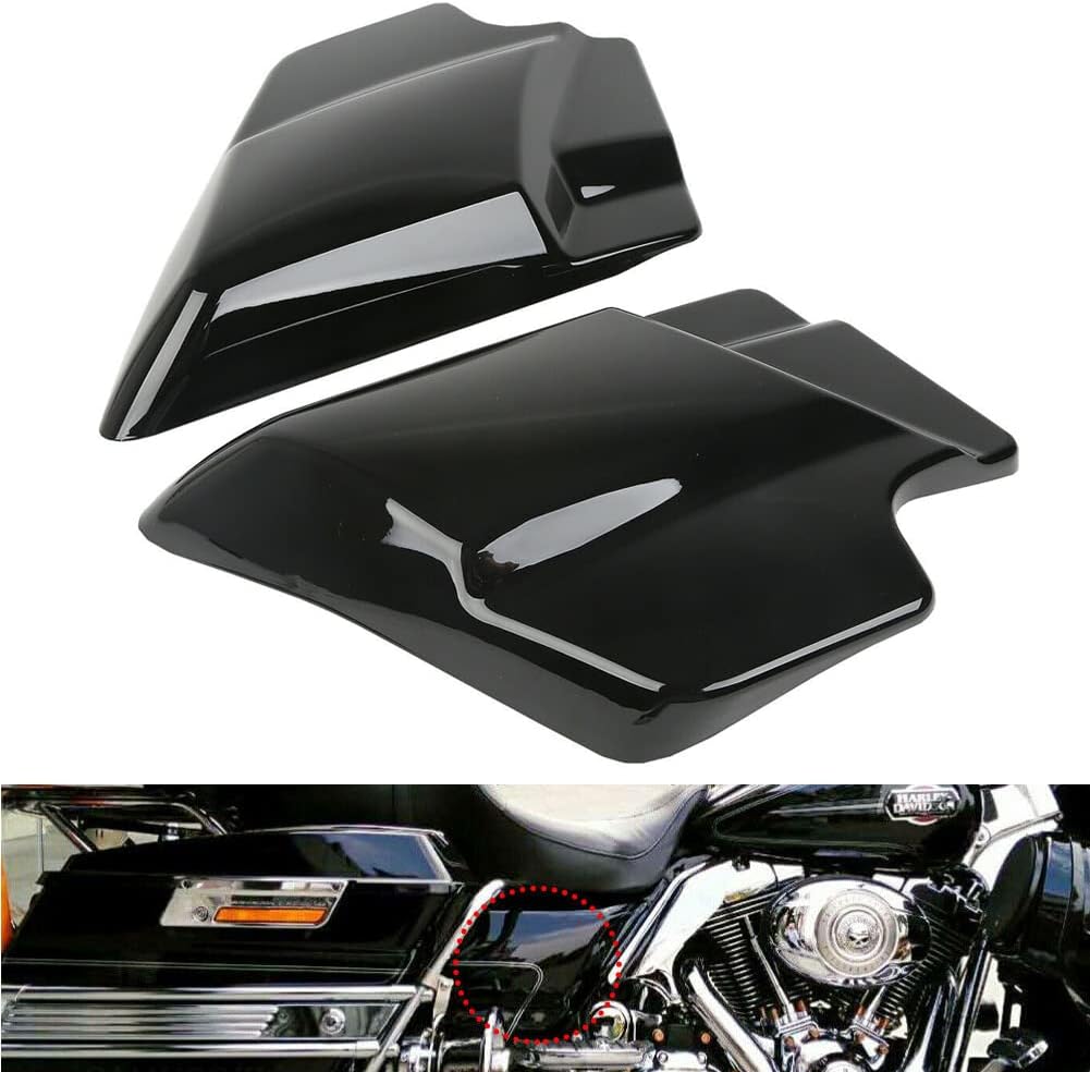 1Pair ABS Side Cover Panel For Harley Touring Road King Road Glide Electra Glide Street Glide 2009-2021 (Carbon fiber)