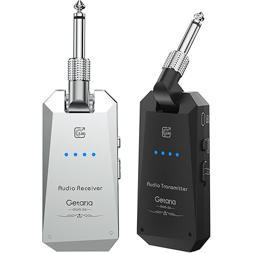 5.8Hz Guitar Wireless System Anti-Interference Instrument 4Channels Wireless Transmitter Receiver Digital Audio Cordless System Bass For Electric Guitars Bass