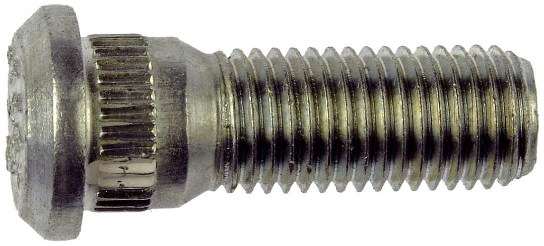 Dorman (610-244.1) M12-1.50 and 37mm Long Serrated Wheel Stud - Dorman Wheel Stud 610-244.1 - WHEEL BOLT - M12-1.50 Serrated Wheel Stud - 14.22mm Knurl, 37mm Length - Wheel Bolt - Wheel Stud - These wheel lug studs are made of carbon steel and tested to demanding automotive industry standards to ensure strength, longevity and safety. - Daihatsu 1992-90, Lexus 2003-90, Scion 2006-04, Toyota 2019-68