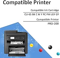 Vista 2 de CLI-65 Cartuchos de tinta compatibles con Canon CLI-65 Cartucho de tinta de alto rendimiento para impresoras Canon PRO-200