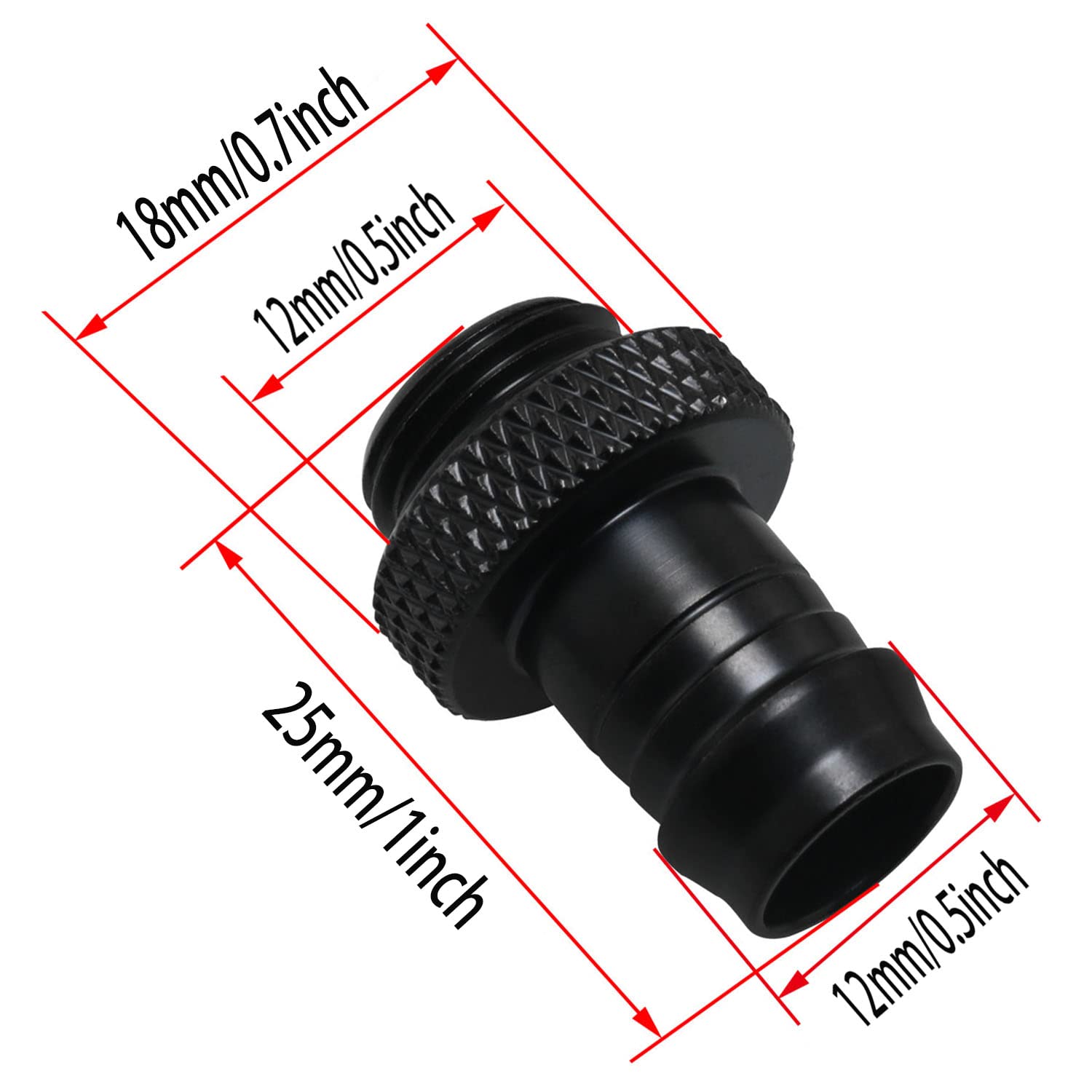 Amazon.co.jp: G1/4インチ~3/8インチ バーブ継手 ZZLZX 2個 G1/4インチ
