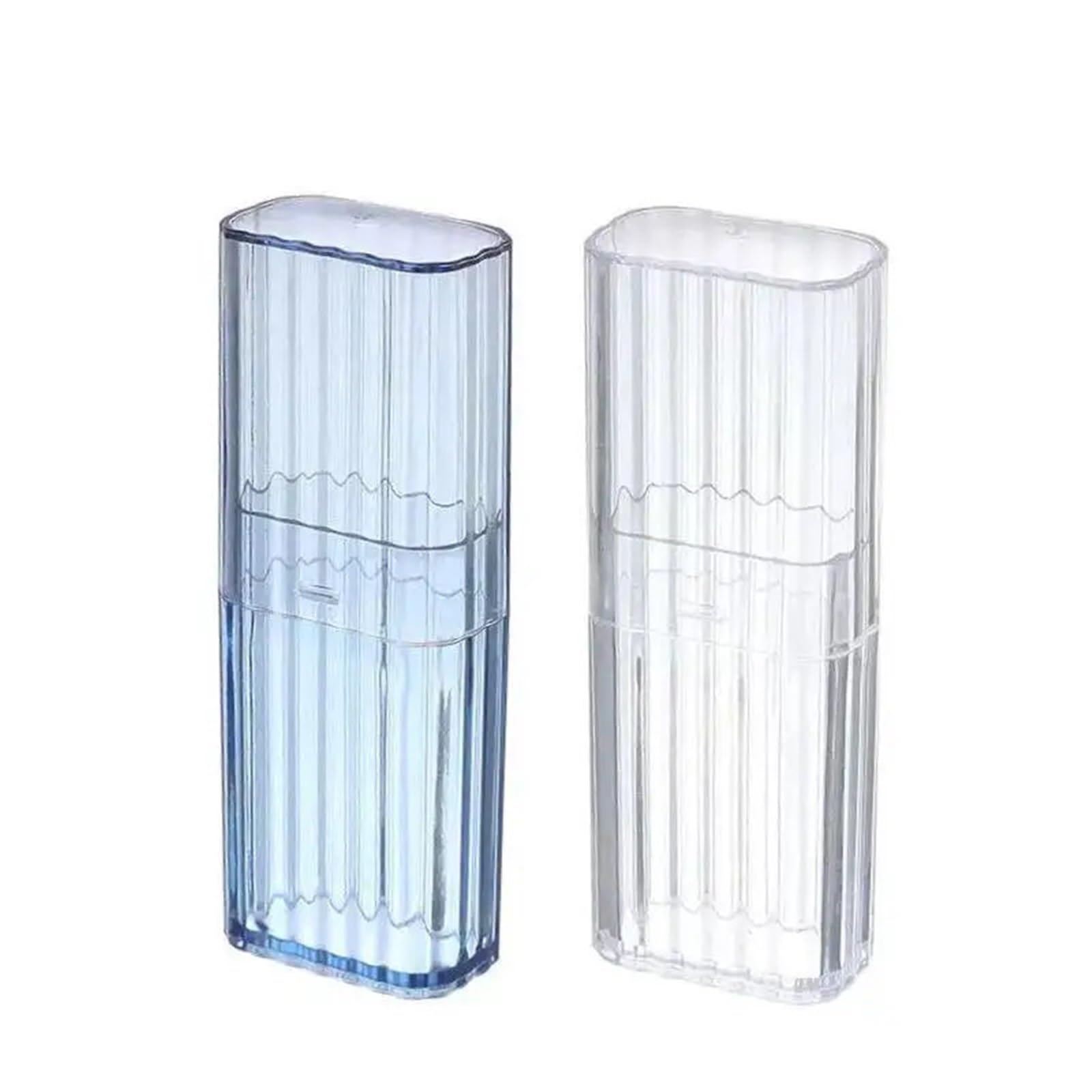 Giyxhu Mixed Color 6Pcs Transparent Storage Box Household Supplies Cotton Swab Case Portable Travel Toothpick Band-Aid Container For Toothpick