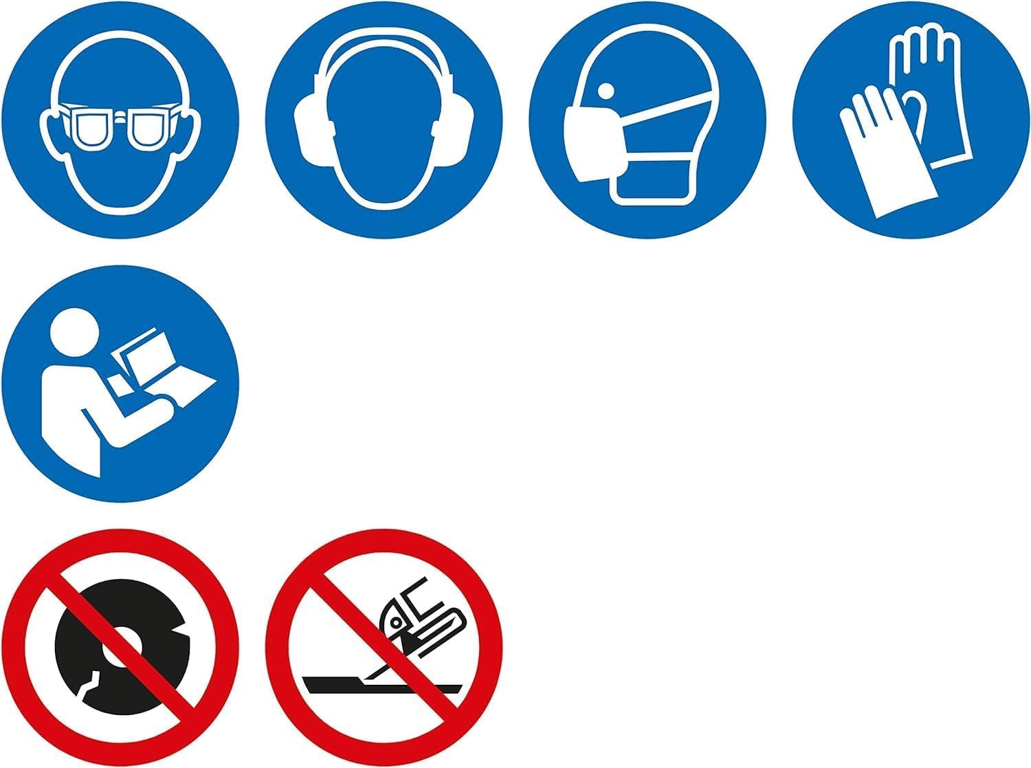 PFERD Cutting Discs, Pack of 50 | EHT 125 x 1.0 x 22.23 mm Straight Start Line Start Steelox | 69198290 - for Steel, Stainless Steel (INOX)