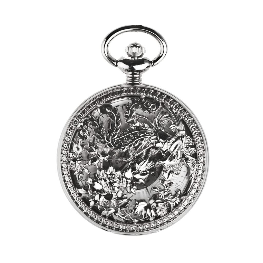 Reloj de bolsillo clásico con maquinaria antigua y acabados vintage ornamentados