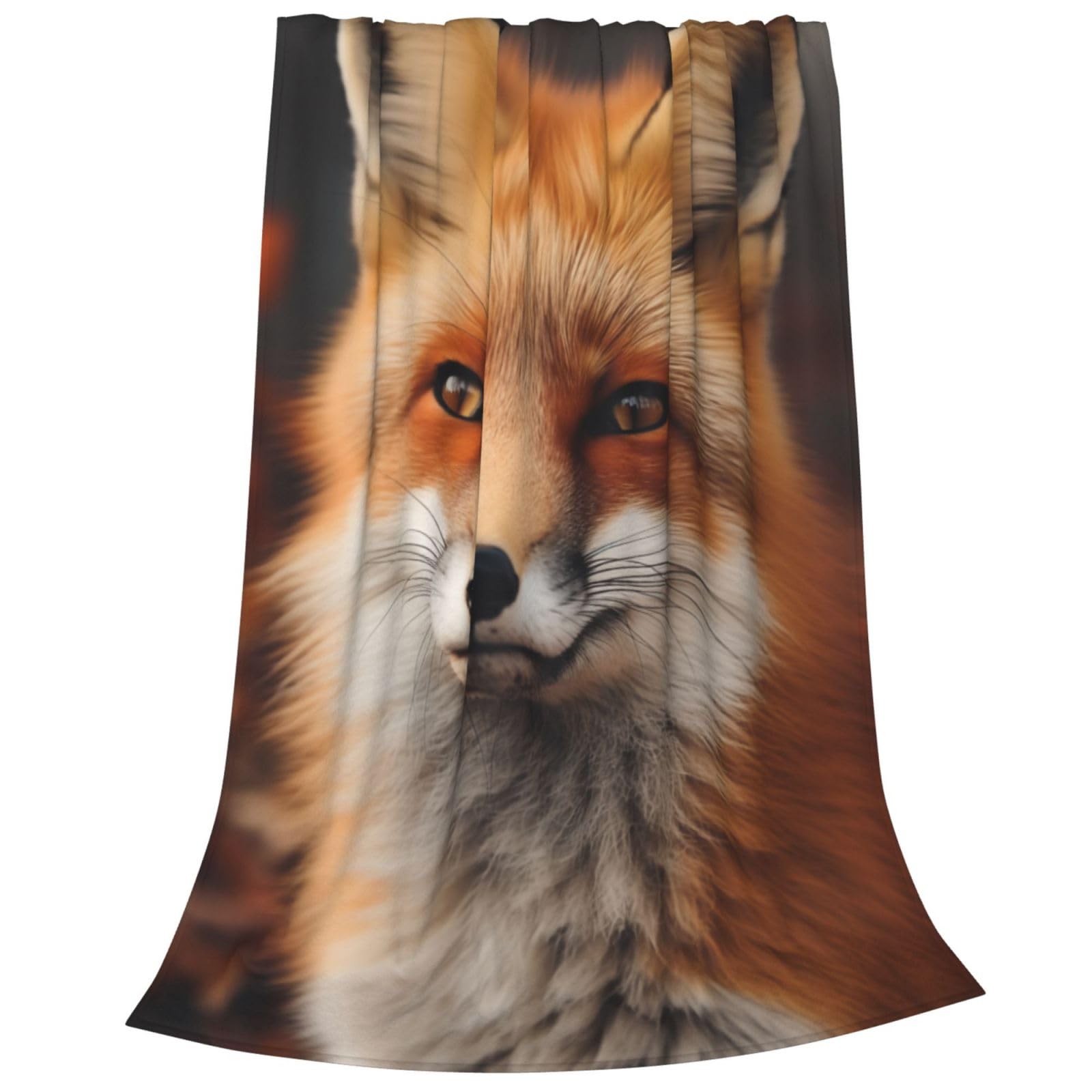amepay Fox Blanket Gifts for Kids Girls Animal Flannel Throw Blankets Soft Comfy Lightweight for Home Decor Couch Bed Sofa 60x50 Inches