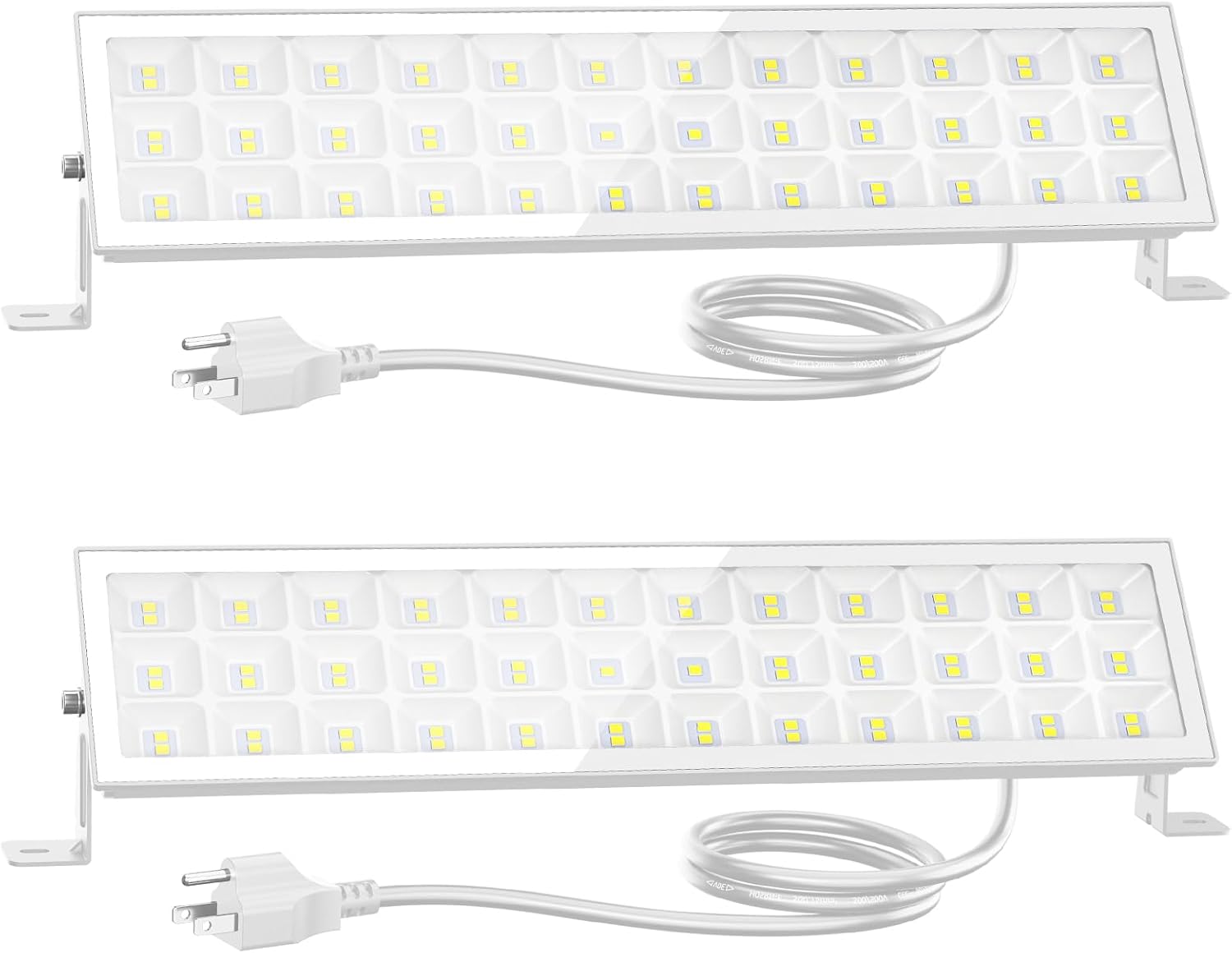 Onforu LED Shop Lights for Workshop,90W 10000lm LED Work Lights for Garage, 6500K Daylight White Ultra Bright Plug in Outdoor Light,2Pack IP66 Waterproof Lighting for Warehouses