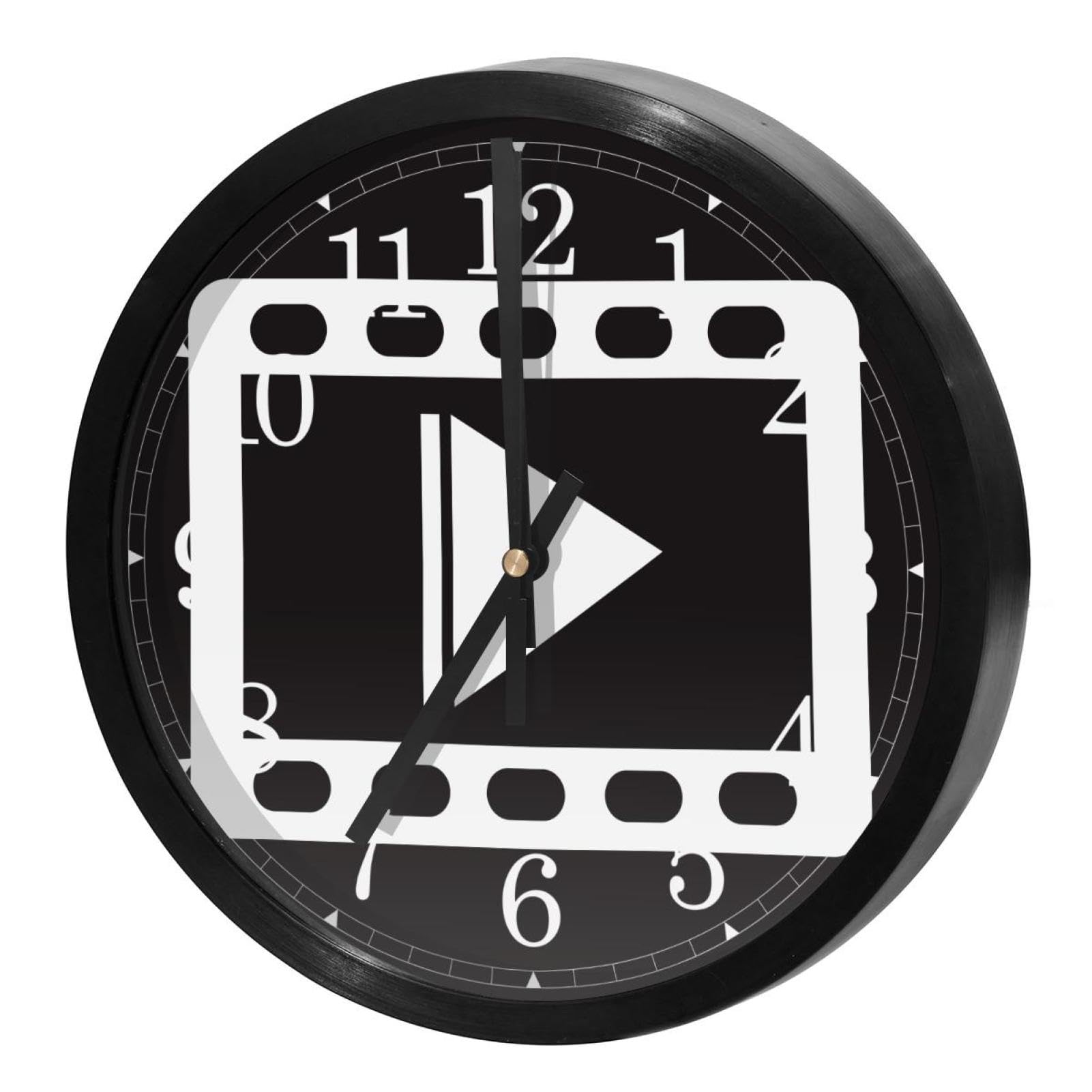 Horloge murale à quartz mécanique à piles pour bureau et maison