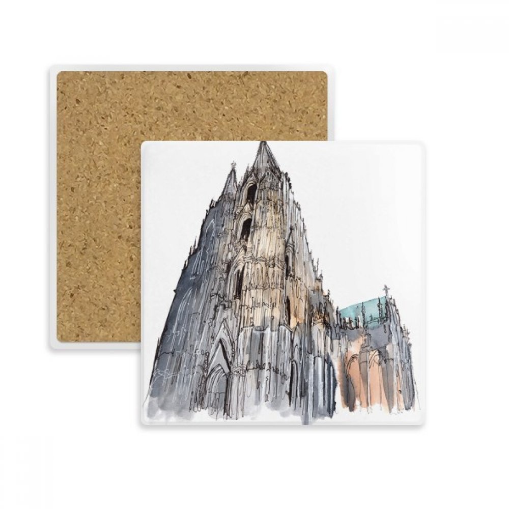 Cadeau de boissons multicolor original avec la Cathédrale de Cologne