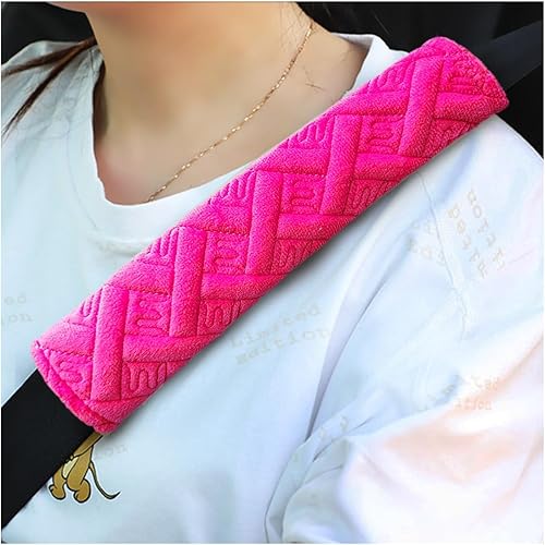 Kewucn 2 almohadillas para cinturón de seguridad de automóvil, suaves y cómodas, fundas de arnés para proteger tu cuello y hombro, accesorios