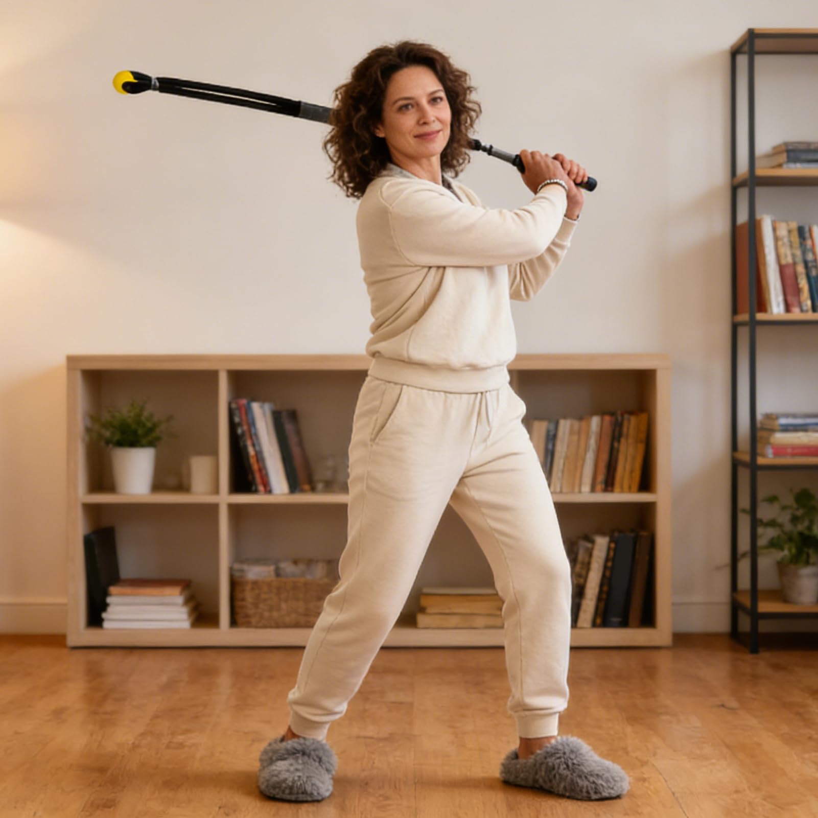 Generico Entrenador de swing de golf con cuerda para entrenamiento de ritmo