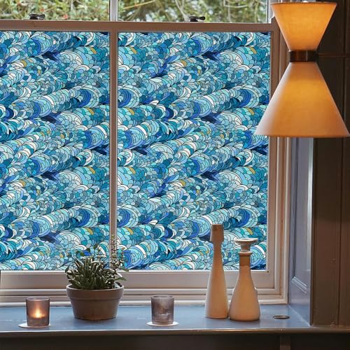 Vinilo decorativo azul vinilo ventana 40x300 cm miniatura 3