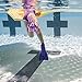 FINIS Kid’s Booster Fin Swim Flippers , Purple, Kids 6-8 (Order a size up)