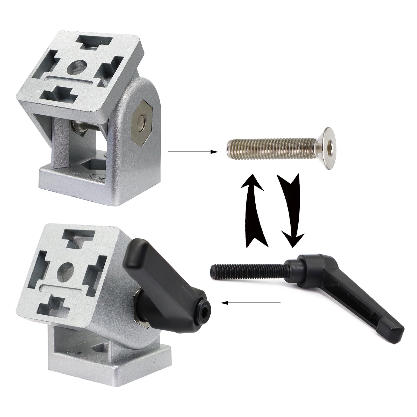 Aluminium-Halterung Für Team Losi Tenacity – Vordere Unterarmhalterung Mit Pivot-Pin, Blau, Original LOS234019/023