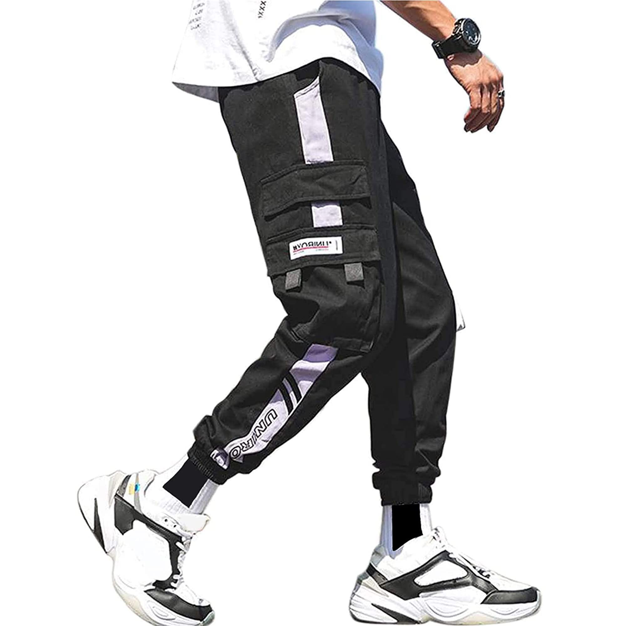 XYXIONGMAO Streetwear Pantaloni Hip Hop Pantaloni Cargo Joggers per Uomo Coppia Pantaloni Sportivi Casual Attivi