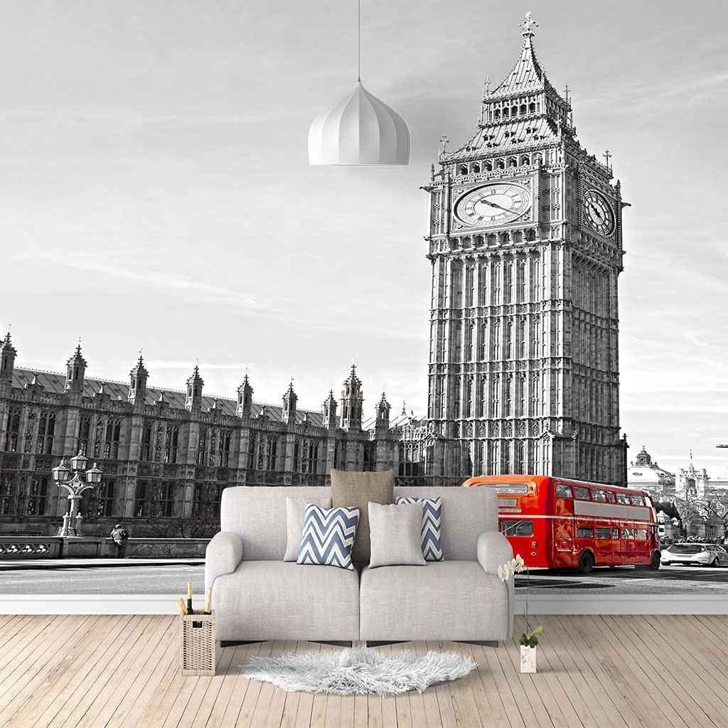 Papier Peint Big Ben Panoramique 3D Poster Géant 350x256 cm